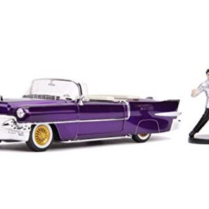 Jada Toys 1956 Cadillac Eldorado W/Elvis Figure Purple