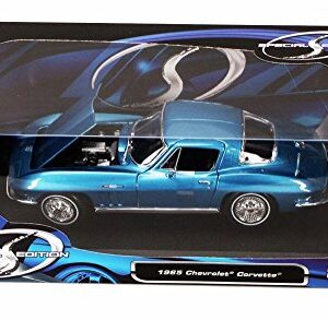 Maisto 1965 Chevy Corvette, Blue 31640BL – 1/18 Scale Diecast Model Toy Car