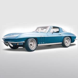 Maisto 1965 Chevy Corvette, Blue 31640BL – 1/18 Scale Diecast Model Toy Car