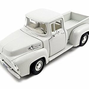 Motor Max 1956 Ford F-100 Pick Up, White 73235AC – 1/24 Scale Diecast Model Toy Car