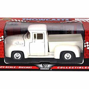 Motor Max 1956 Ford F-100 Pick Up, White 73235AC – 1/24 Scale Diecast Model Toy Car